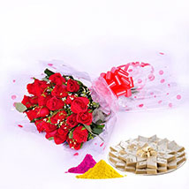 Roses with Kaju Katli