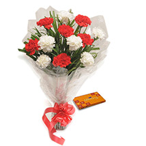 Mothers Day-Carnations N Chocolates